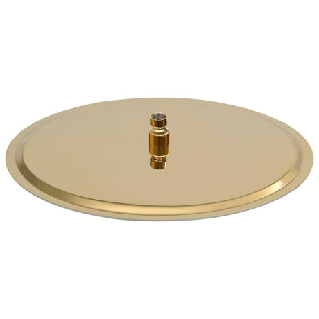 Vidaxl Regen Dusche Kopf rund 40 cm Edelstahl Goldfarbe