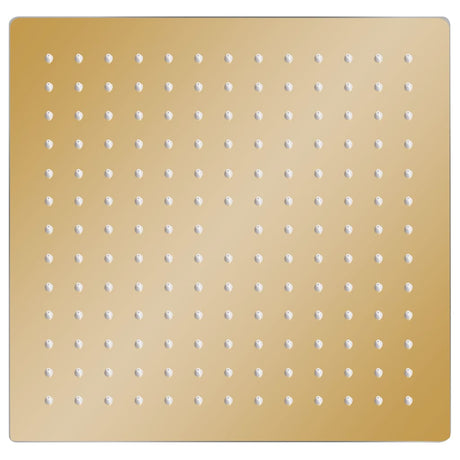 Vidaxl Regenduschkopf Quadrat 25x25 cm Edelstahl Gold gefärbt