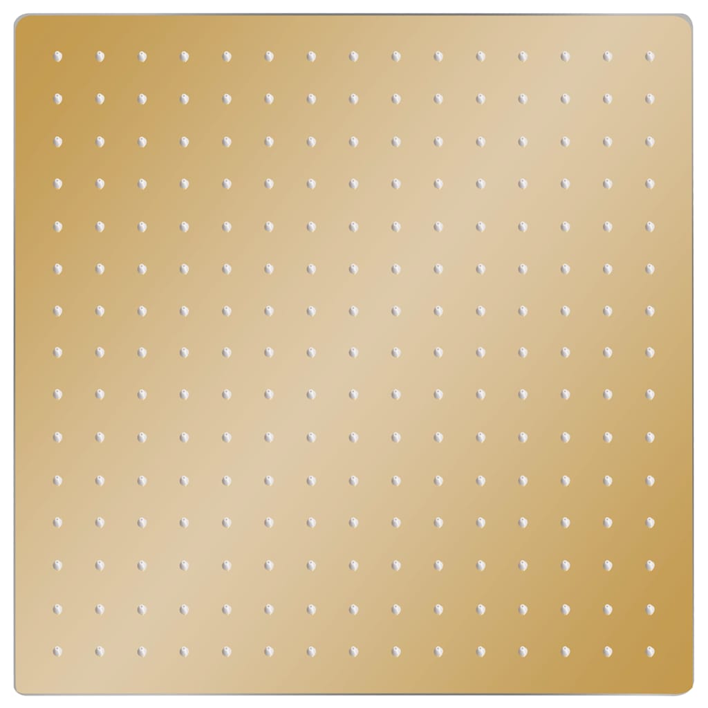 Vidaxl Regen Duschkopf Quadrat 40 x 40 cm Edelstahl Gold gefärbt