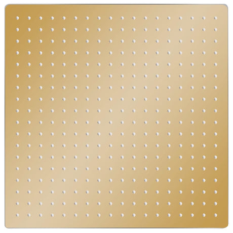 Vidaxl Regen Duschkopf Quadrat 50 x 50 cm Edelstahl Gold gefärbt