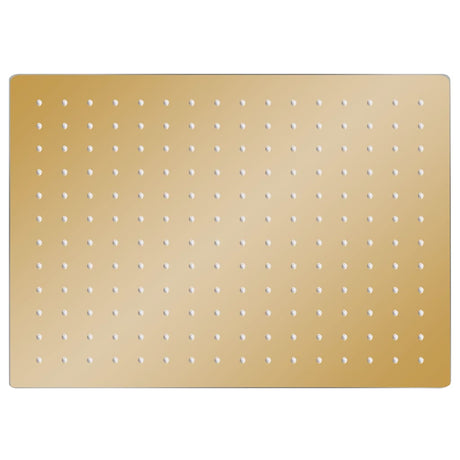 Vidaxl Regenduschkopf rechteckig 40 x 30 cm Edelstahl Gold gefärbt