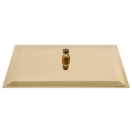 Vidaxl Regenduschkopf rechteckig 40 x 30 cm Edelstahl Gold gefärbt
