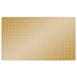 Vidaxl Regenduschkopf rechteckig 50 x 30 cm Edelstahl Gold gefärbt