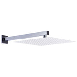 Vidaxl Duscharm Quadrat 40 cm Edelstahl 201 Silberfarbe