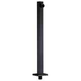 Vidaxl Duscharm Quadrat 40 cm Edelstahl 201 Schwarz
