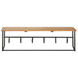 VidaXL Garderobenständer mit Regal 100x34x38 cm massives Akazienholz