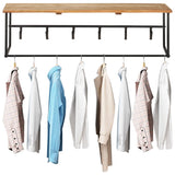 VidaXL Garderobenständer mit Regal 100x34x38 cm massives Akazienholz