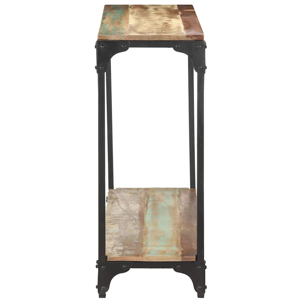 Vidaxl wandtafel 110x30x75 cm massief gerecycled hout