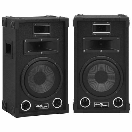 Vidaxl HiFi-Bühnenlautsprecher 2 Stück passiv professionell 800 W schwarz