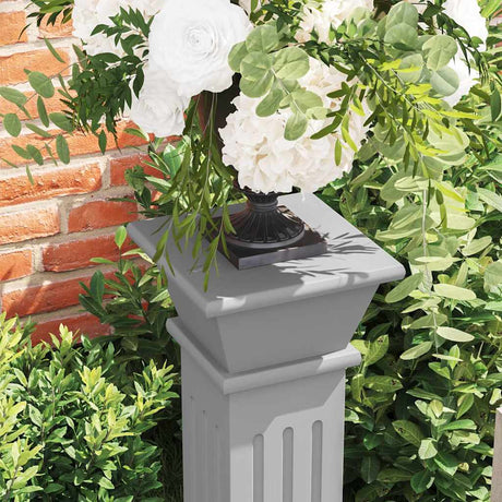 VIDAXL PLANT STANDARD Klassiker Säule Square 17x17x66 cm MDF Grau