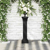 VIDAXL PLANT STANDARD SOLCISH SOLTER Square 17x17x66 cm MDF Schwarz