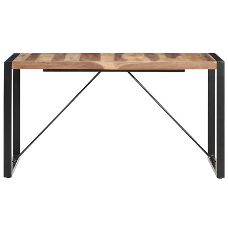 Vidaxl eettafel 140x70x75 cm massief hout