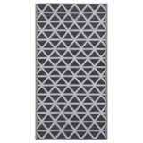Vidaxl außerhalb des Teppichs Aakil 190x290 cm pp schwarz