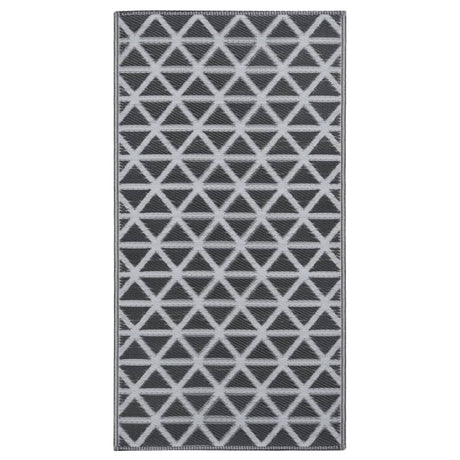Vidaxl außerhalb des Teppichs Aakil 190x290 cm pp schwarz
