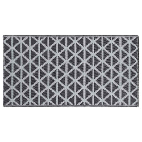Vidaxl außerhalb des Teppichs Aakil 190x290 cm pp schwarz