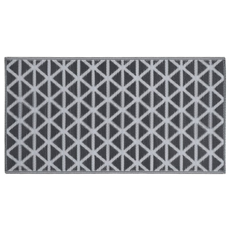 Vidaxl außerhalb des Teppichs Aakil 190x290 cm pp schwarz
