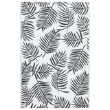 Vidaxl außerhalb des Teppichs Arakil 190x290 cm pp weiß und schwarz
