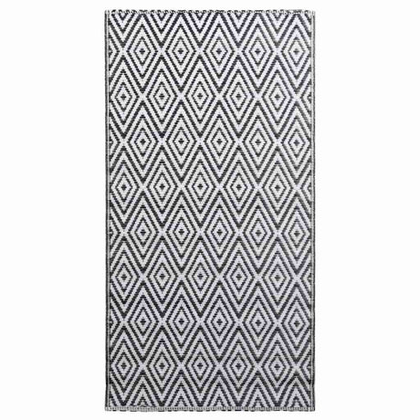 Vidaxl außerhalb des Teppichs Arakil 160x230 cm pp weiß und schwarz
