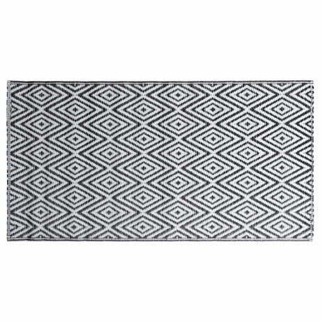 Vidaxl außerhalb des Teppichs Arakil 160x230 cm pp weiß und schwarz