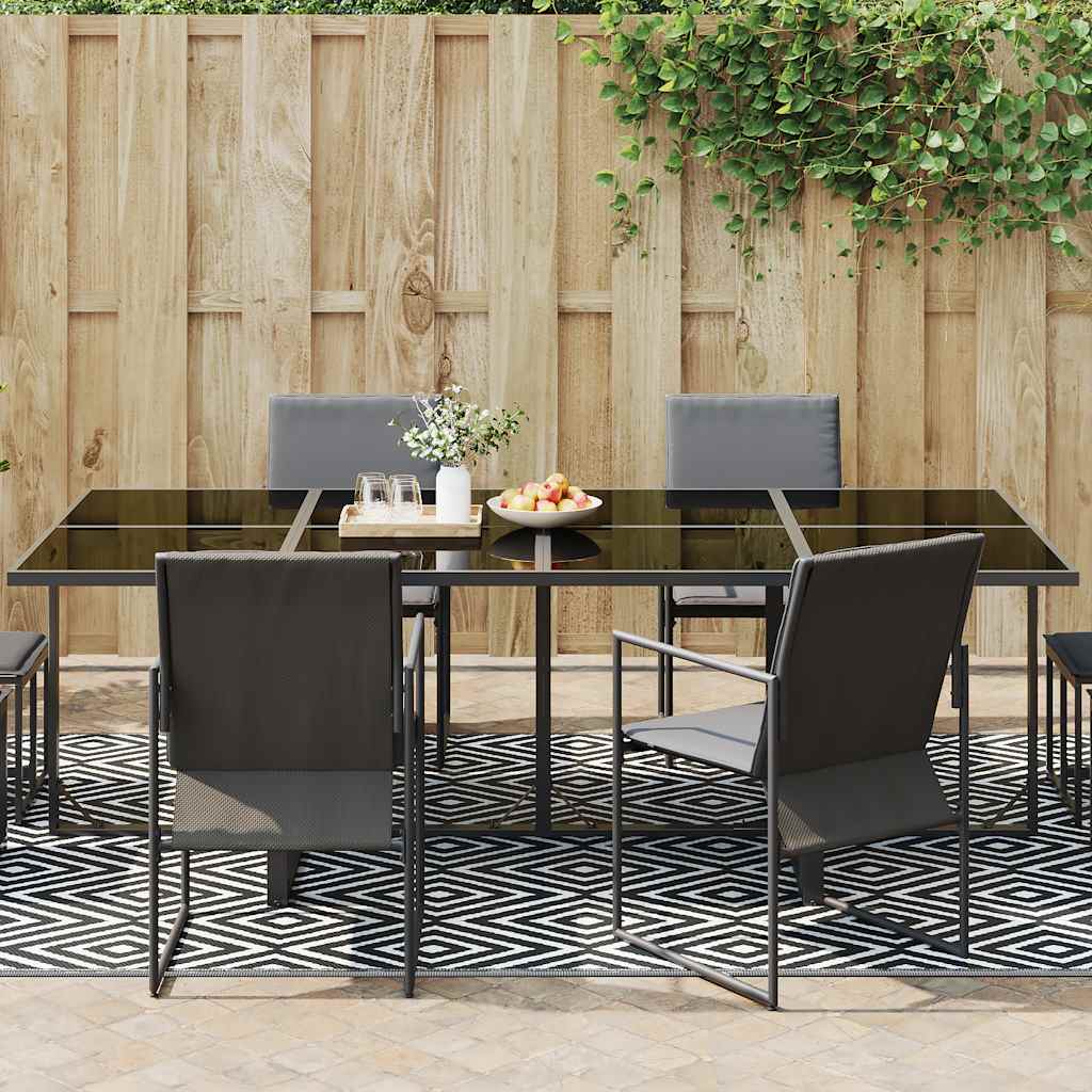 Vidaxl außerhalb des Teppichs Arakil 190x290 cm pp weiß und schwarz
