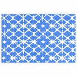 Vidaxl außerhalb des Teppichs Arakil 80x150 cm pp blau und weiß