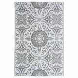 VIDAXL Outside Teppich Arakil 120x180 cm pp hellgrau