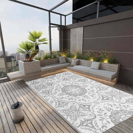 Vidaxx Outdoor-Teppich Arakil 190x290 cm PP hellgrau