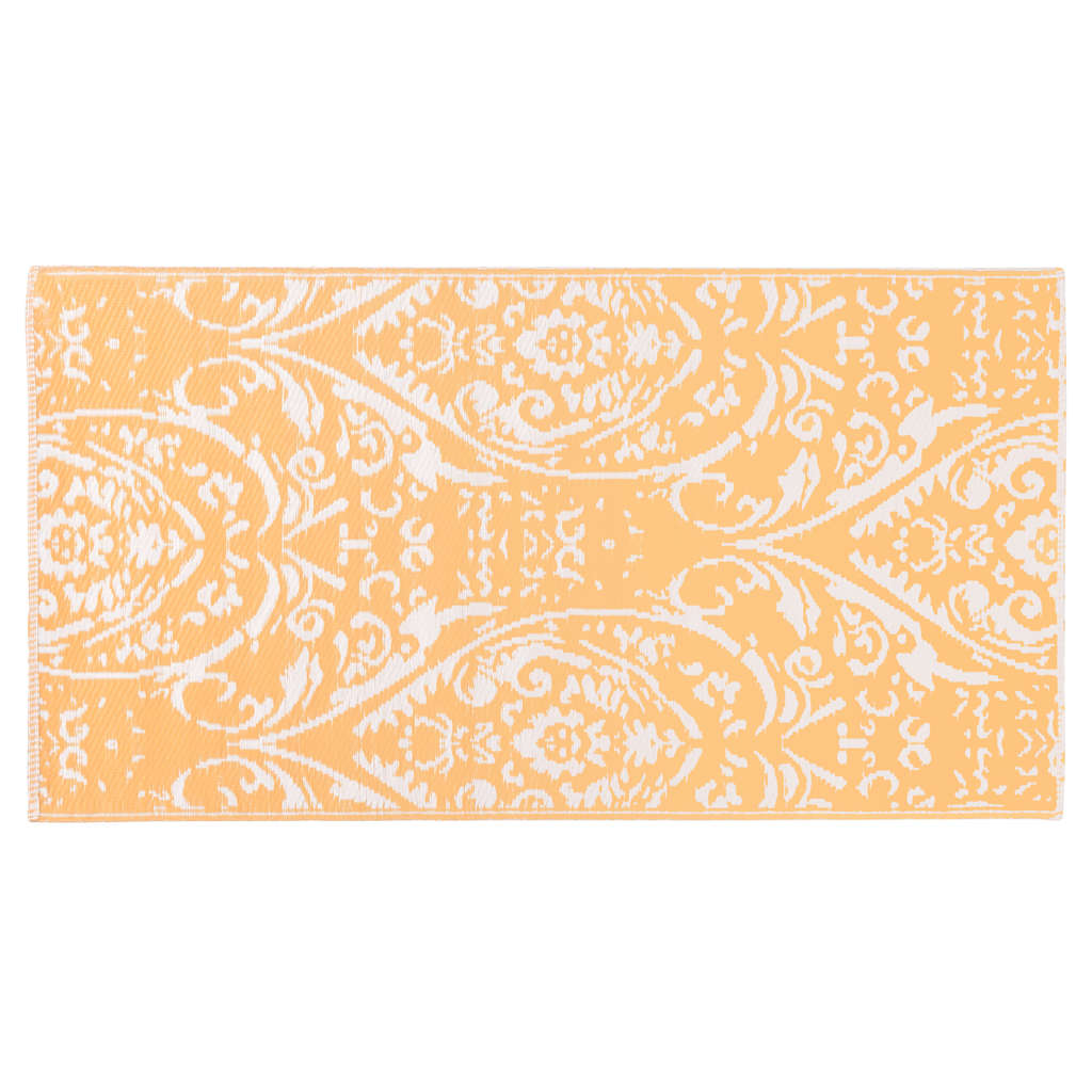 Vidaxl außerhalb des Teppichs Arakil 80x150 cm PP Orange und Weiß