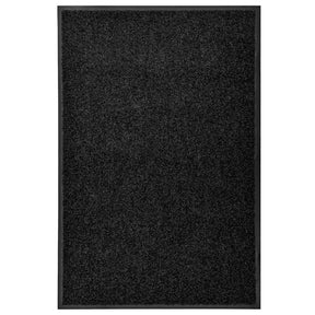 VIDAXL Fußmatte waschbarer 60x90 cm schwarz
