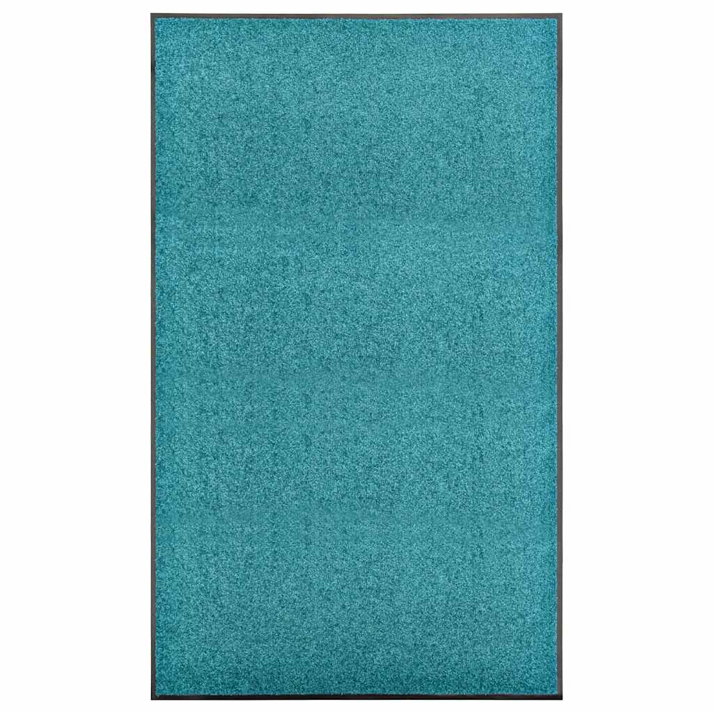 VIDAXL PORTOMAT WASSABLE 90x150 cm Cyan