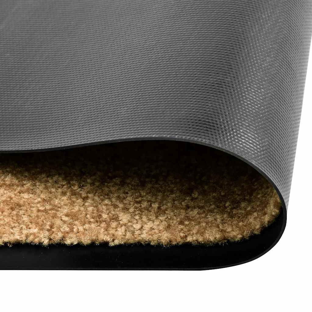 Vidaxx Fußmatte waschbar 60x90 cm Creme