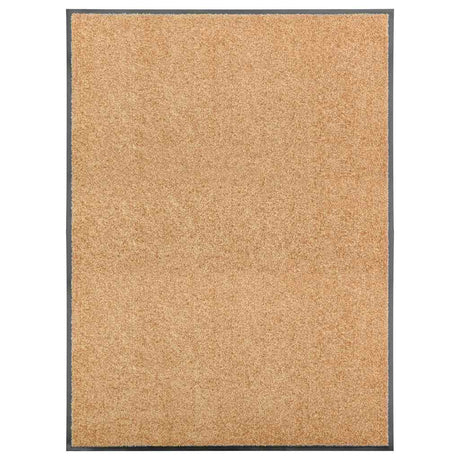 VIDAXL PORTOMAT WASSABLE 90x120 cm Creme