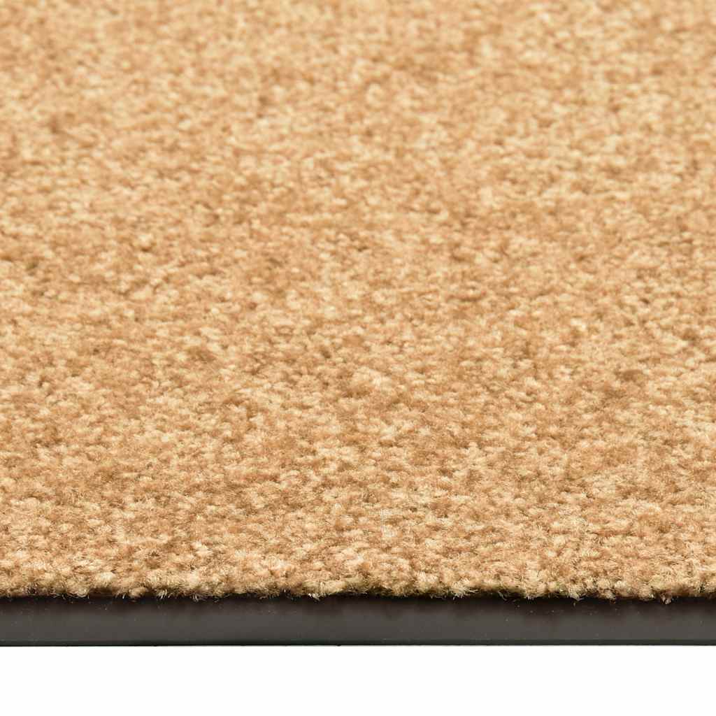 VIDAXL PORTOMAT WASSABLE 90x150 cm Creme