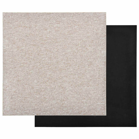 Vidaxl tapijt 20 st licht beige 50 x 50 cm 100% polypropyleen