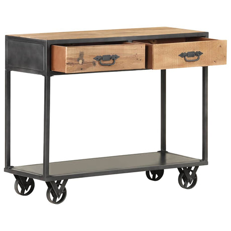 Vidaxl wandtafel 90x35x74 cm massief gerecycled hout