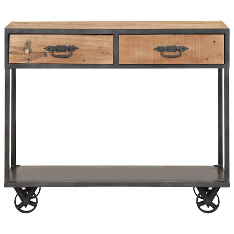 Vidaxl wandtafel 90x35x74 cm massief gerecycled hout