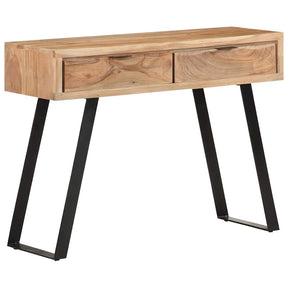 Vidaxl wandtafel met natuurlijke rand 100x35x76 cm massief acaciahout