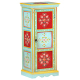 Vidaxl hoge kast handgeschilderd 40x30x90 cm massief mangohout