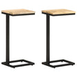 Vidaxl bijzettafels 2 st 31,5x24,5x64,5 cm ruw mangohout