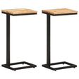 Vidaxl bijzettafels 2 st 31,5x24,5x64,5 cm massief acaciahout