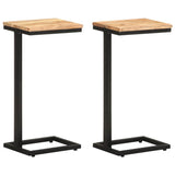 Vidaxl bijzettafels 2 st 31,5x24,5x64,5 cm massief acaciahout