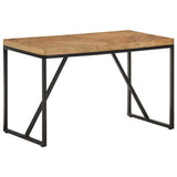 Vidaxl eettafel 120x60x76 cm massief acaciahout en mangohout
