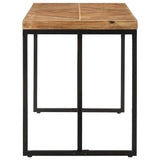Vidaxl eettafel 120x60x76 cm massief acaciahout en mangohout
