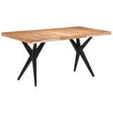 Vidaxl eettafel 160x80x76 cm massief acaciahout