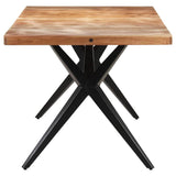 Vidaxl eettafel 160x80x76 cm massief acaciahout