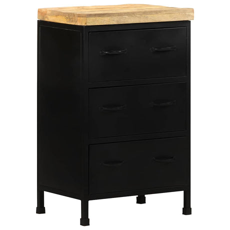 Vidaxl dressoir 47x35x76 cm ruw mangohout
