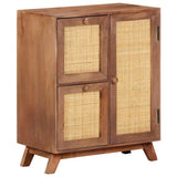 Vidaxl dressoir 60x35x75 cm massief mangohout