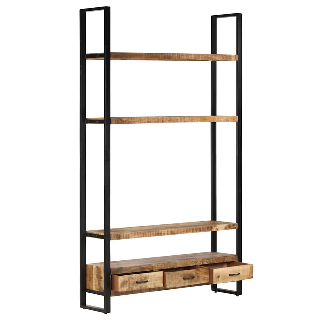 Vidaxl boekenkast 118x30x200 cm massief ruw mangohout