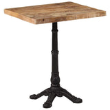Vidaxl bistrotafel 60x60x77 cm ruw mangohout