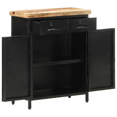 Vidaxl dressoir 60x30x76 cm ruw mangohout